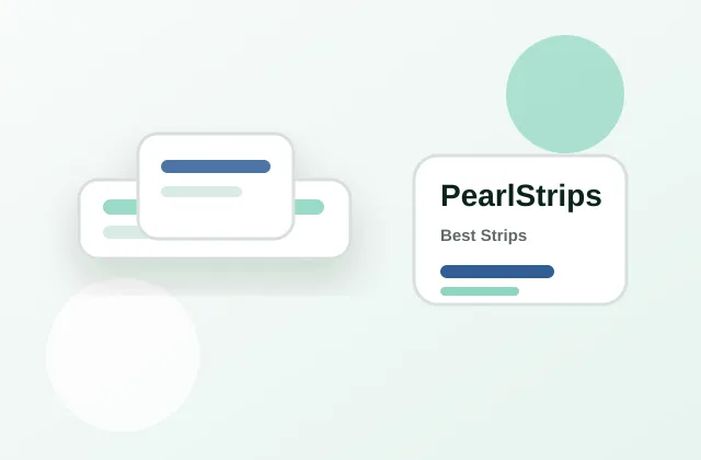 PearlStrips whitening strips product mockup
